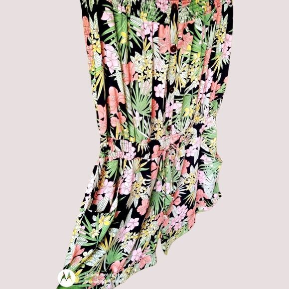 NEW Go COCO Women's Tropical Floral Plus Size Romper - Picture 8 of 12